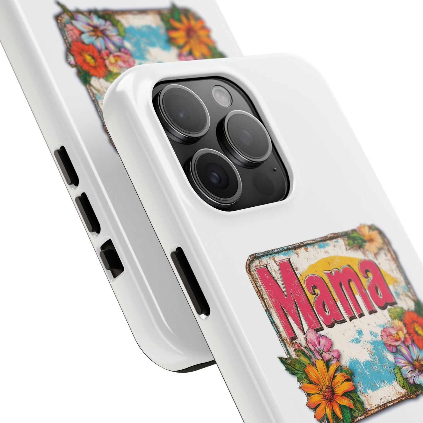 Retro Mama T-Shirt – 70's Style Mother's Day Gift Hard Phone Case For Men and Women