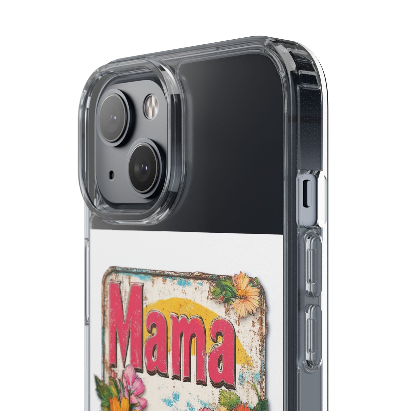 Retro Mama T-Shirt – 70's Style Mother's Day Gift Clear Phone Case For Men and Women