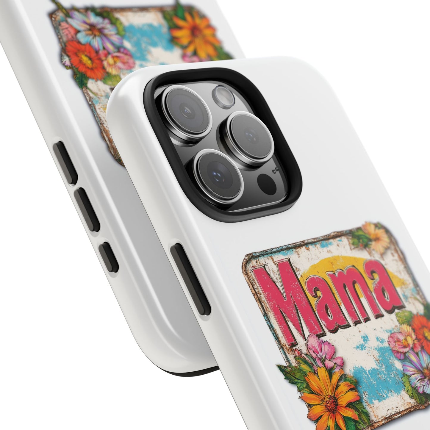 Retro Mama T-Shirt – 70's Style Mother's Day Gift Hard Phone Case For Men and Women