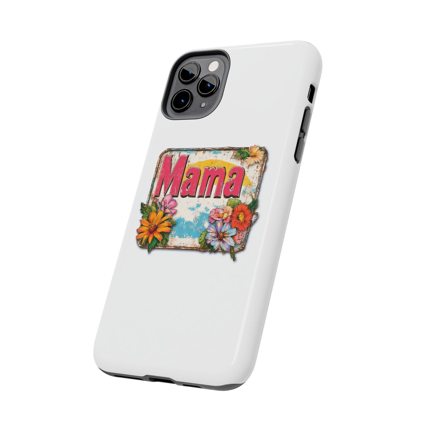 Retro Mama T-Shirt – 70's Style Mother's Day Gift Hard Phone Case For Men and Women