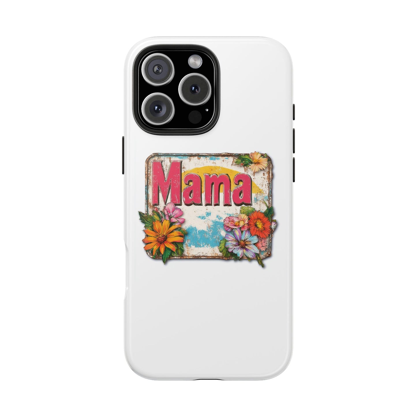 Retro Mama T-Shirt – 70's Style Mother's Day Gift Hard Phone Case For Men and Women
