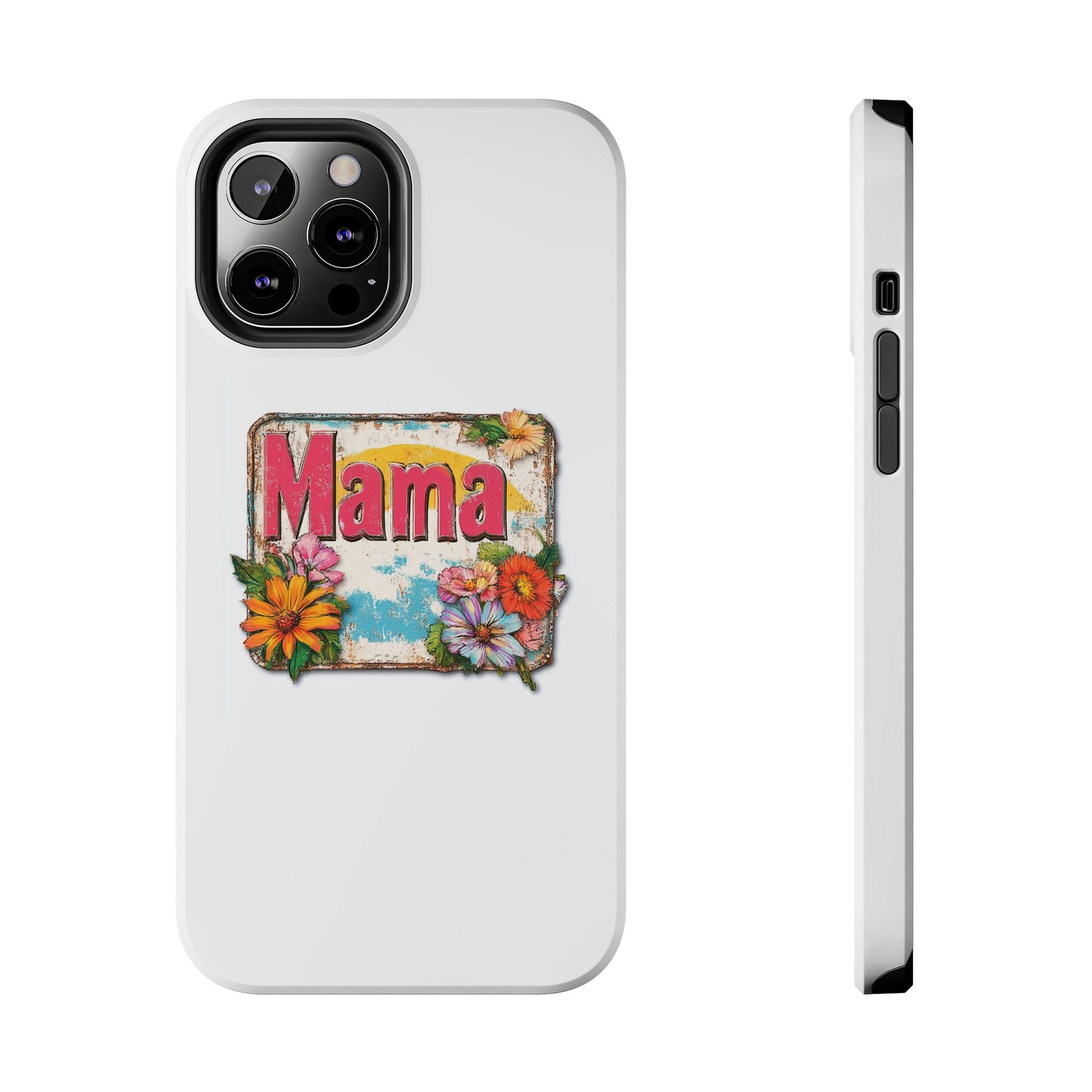 Retro Mama T-Shirt – 70's Style Mother's Day Gift Hard Phone Case For Men and Women