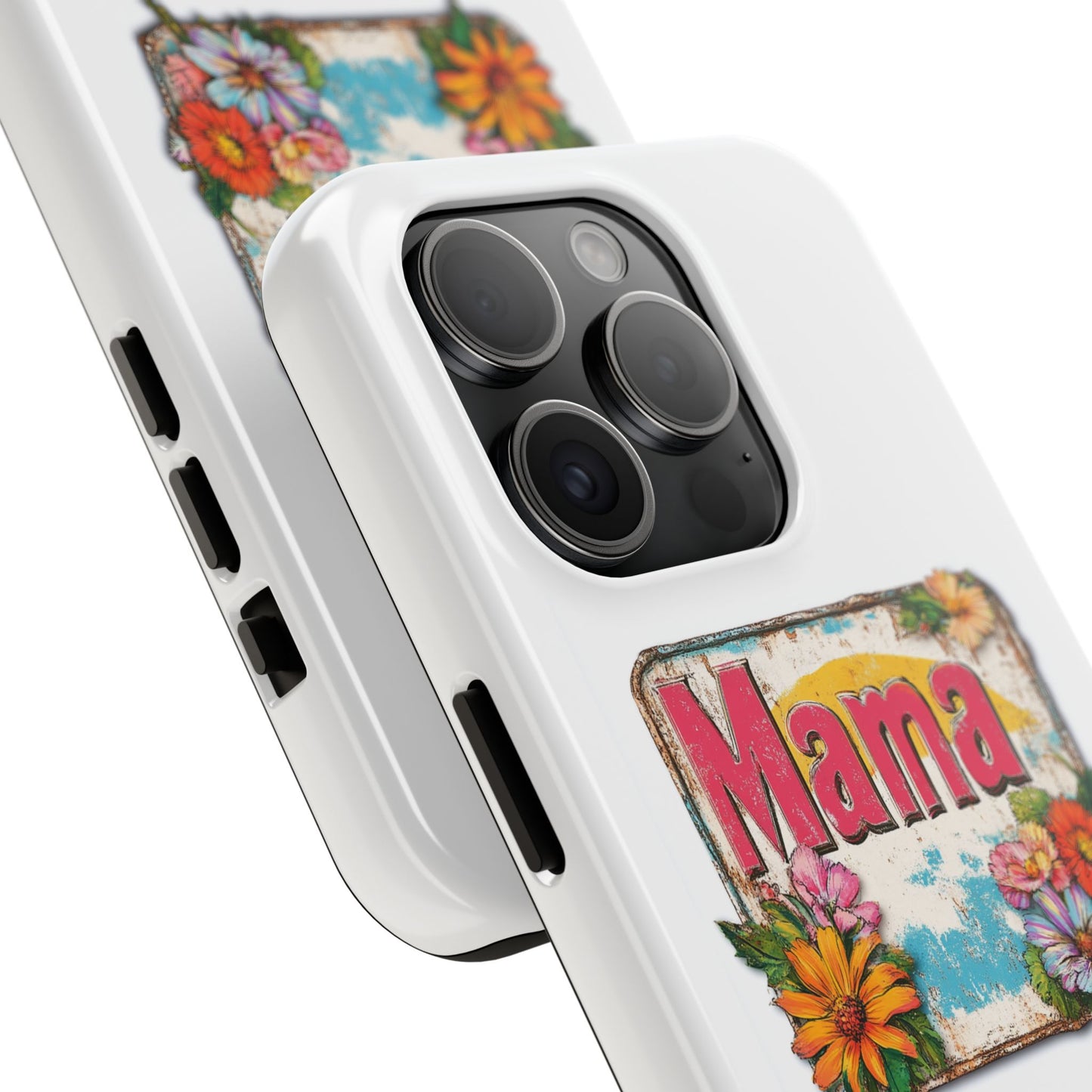 Retro Mama T-Shirt – 70's Style Mother's Day Gift Hard Phone Case For Men and Women