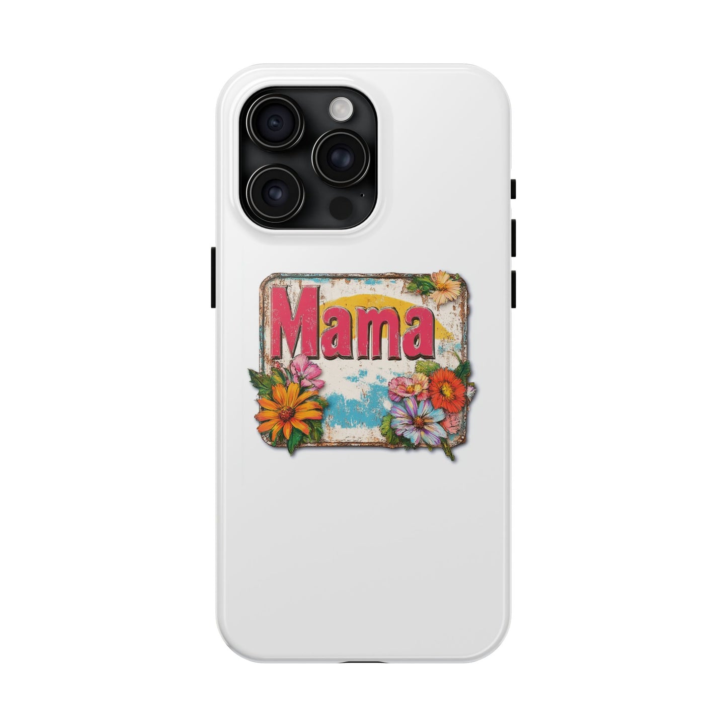Retro Mama T-Shirt – 70's Style Mother's Day Gift Hard Phone Case For Men and Women