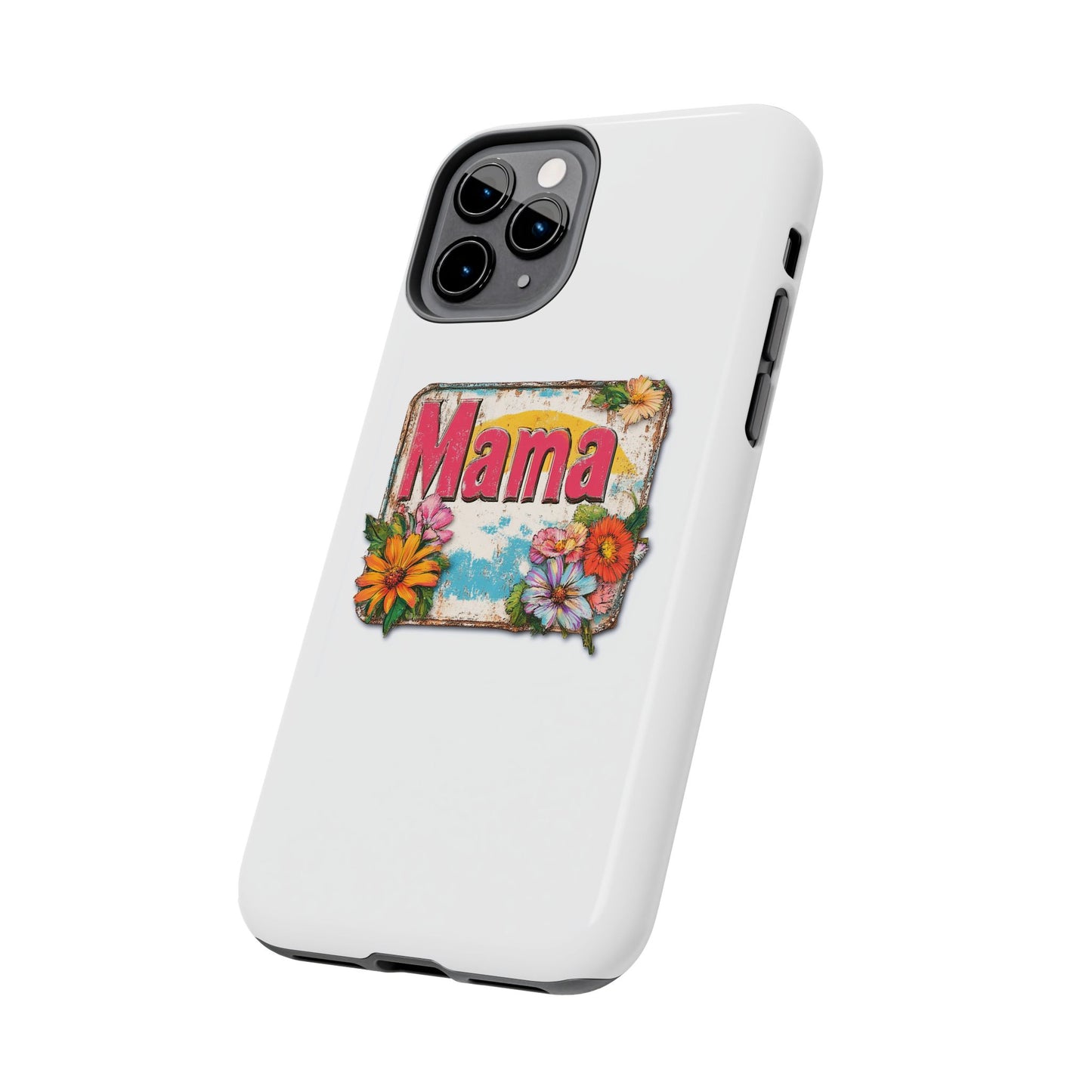 Retro Mama T-Shirt – 70's Style Mother's Day Gift Hard Phone Case For Men and Women