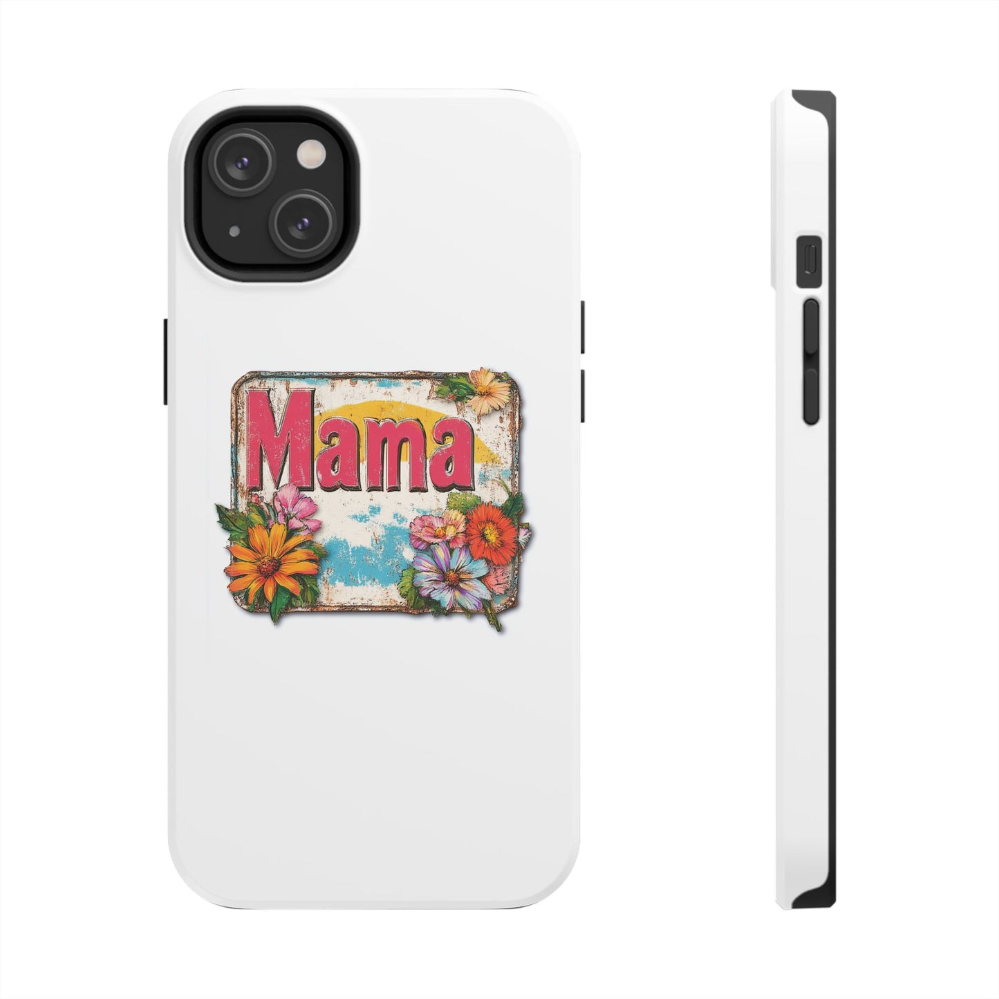Retro Mama T-Shirt – 70's Style Mother's Day Gift Hard Phone Case For Men and Women