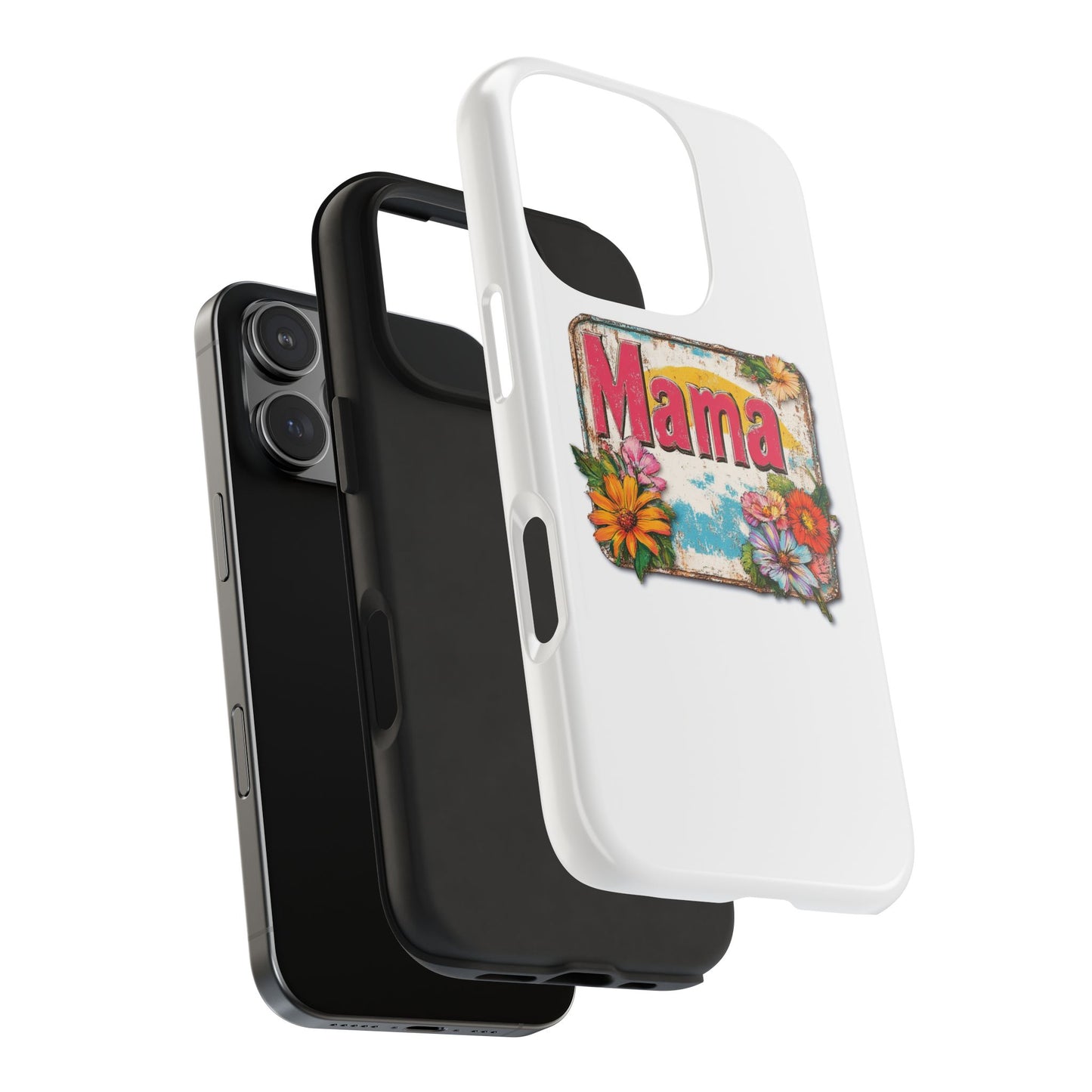 Retro Mama T-Shirt – 70's Style Mother's Day Gift Hard Phone Case For Men and Women