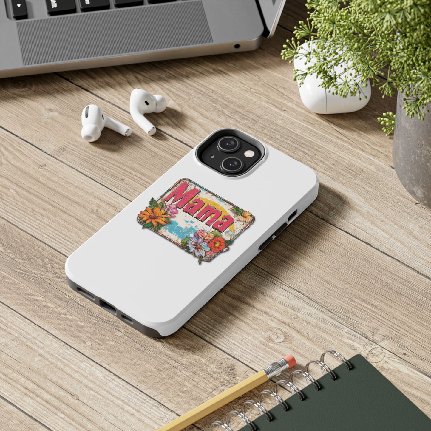 Retro Mama T-Shirt – 70's Style Mother's Day Gift Hard Phone Case For Men and Women