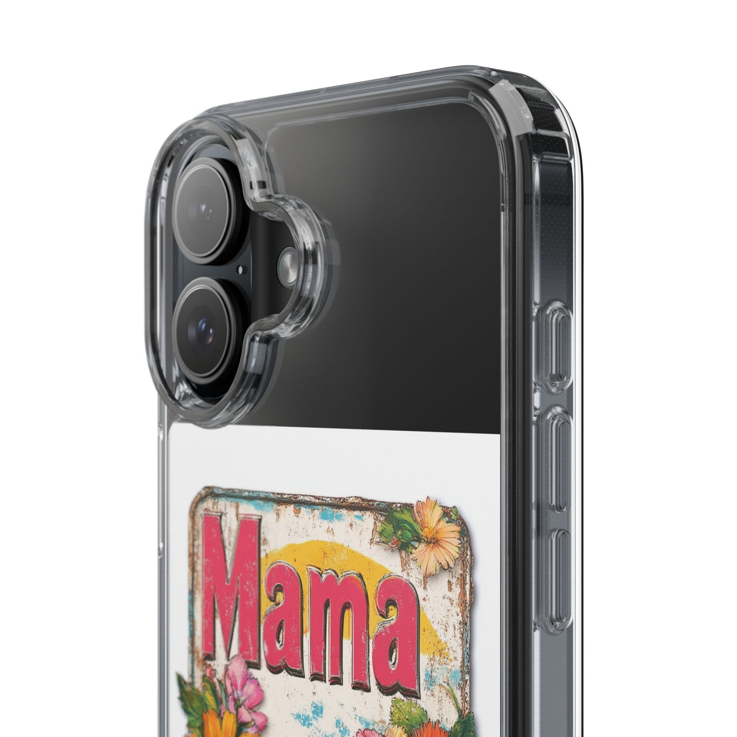 Retro Mama T-Shirt – 70's Style Mother's Day Gift Clear Phone Case For Men and Women