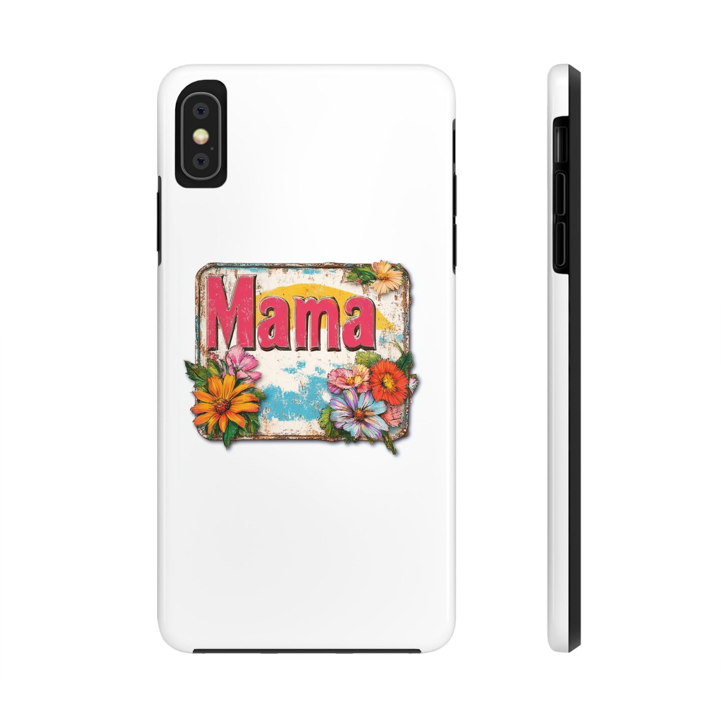 Retro Mama T-Shirt – 70's Style Mother's Day Gift Hard Phone Case For Men and Women