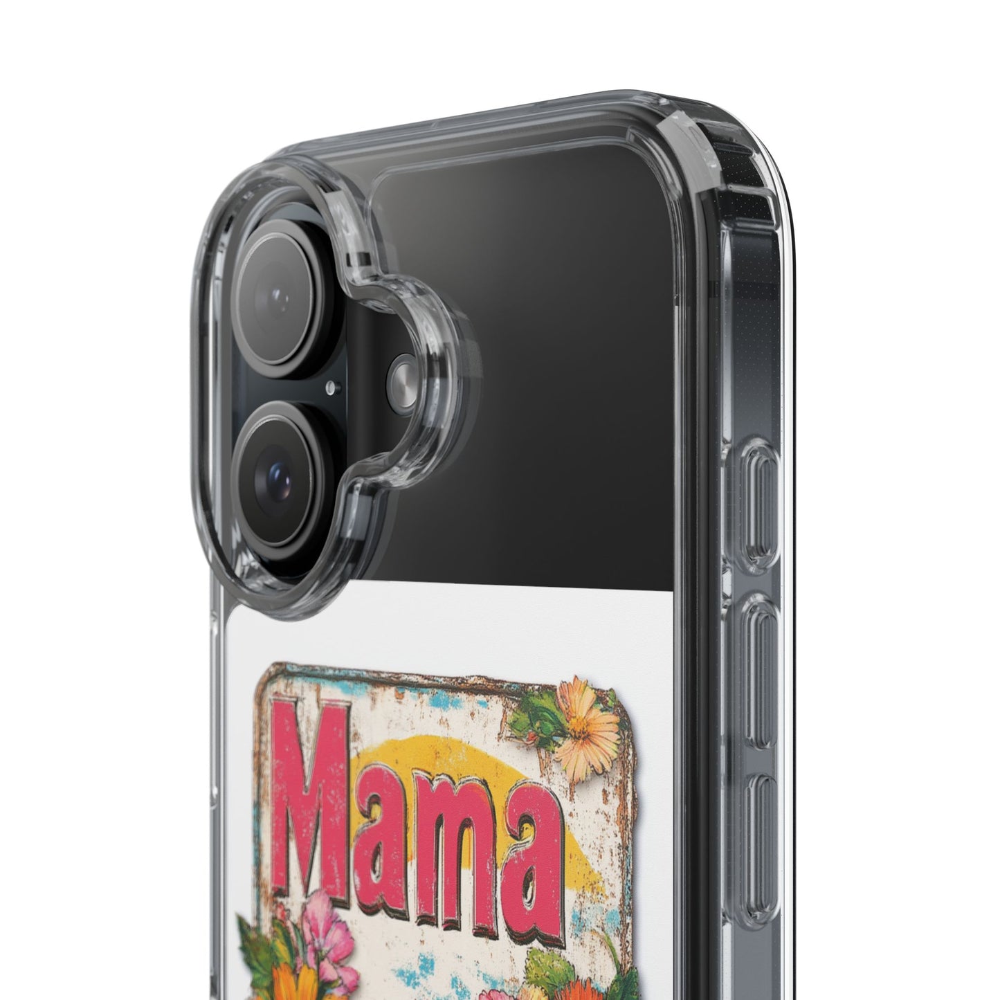 Retro Mama T-Shirt – 70's Style Mother's Day Gift Clear Phone Case For Men and Women