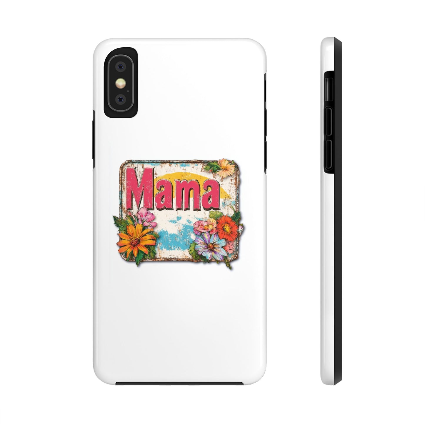 Retro Mama T-Shirt – 70's Style Mother's Day Gift Hard Phone Case For Men and Women