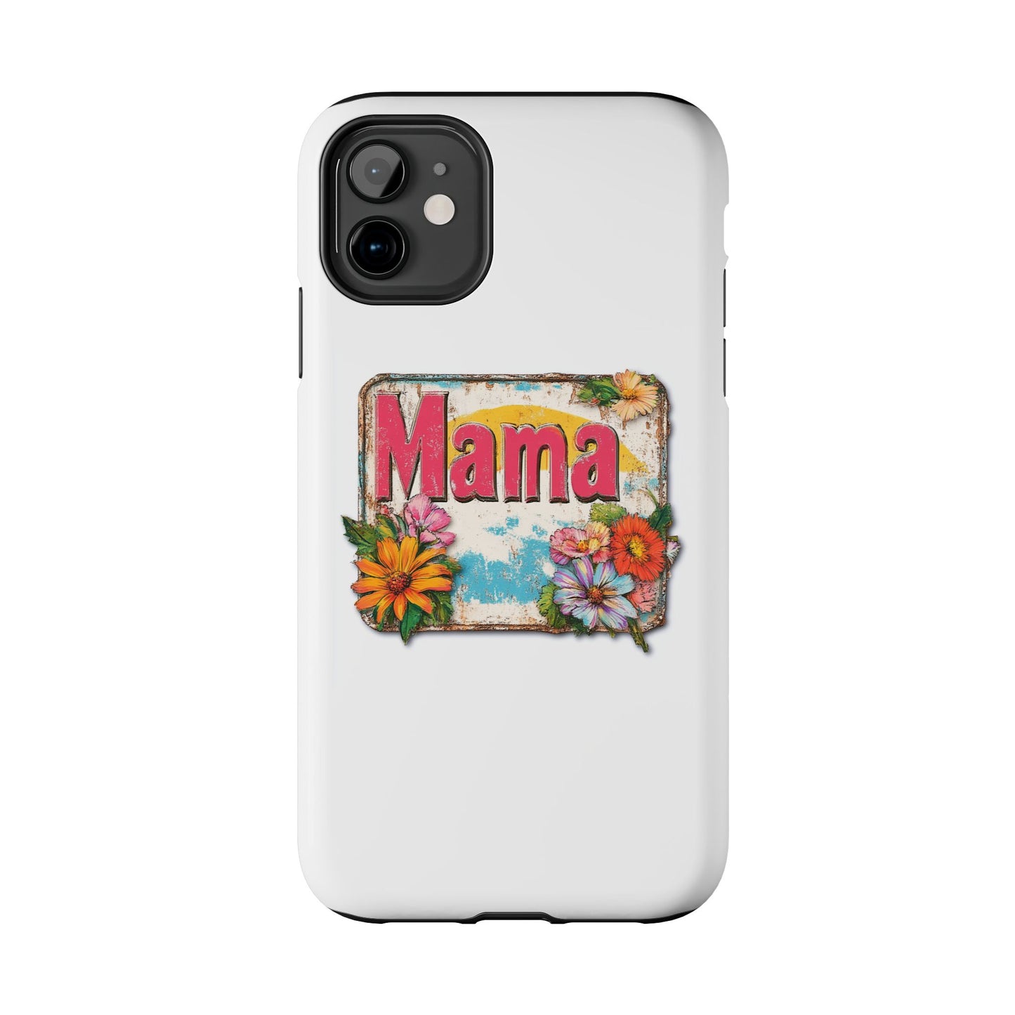 Retro Mama T-Shirt – 70's Style Mother's Day Gift Hard Phone Case For Men and Women