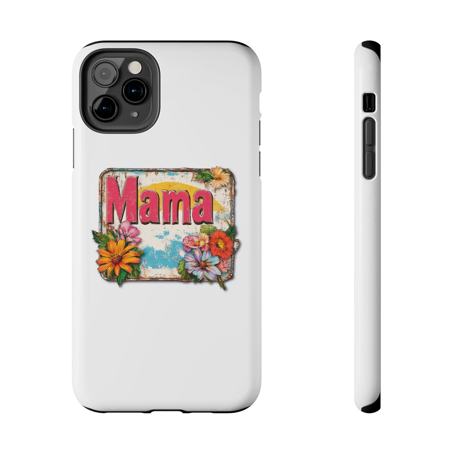 Retro Mama T-Shirt – 70's Style Mother's Day Gift Hard Phone Case For Men and Women