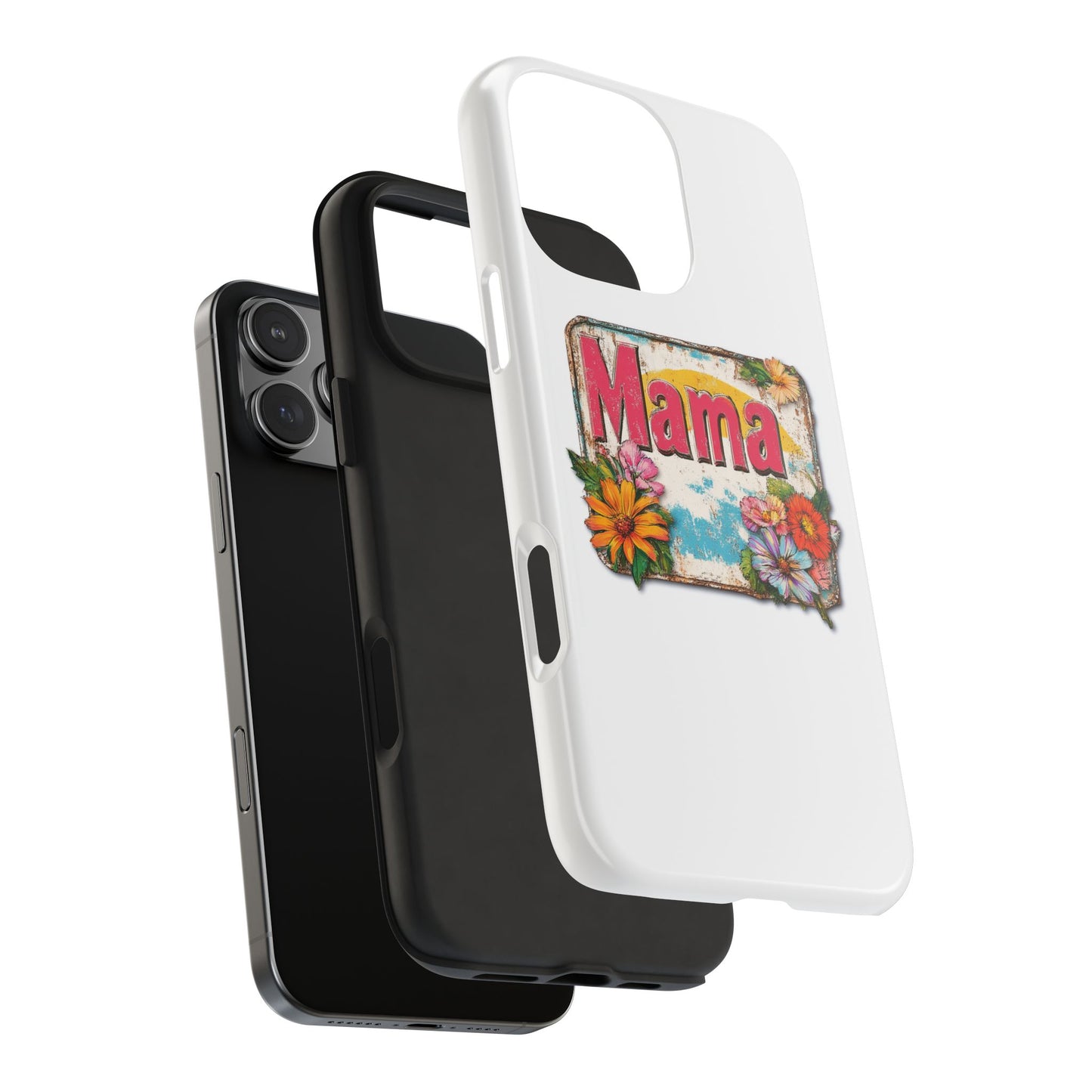 Retro Mama T-Shirt – 70's Style Mother's Day Gift Hard Phone Case For Men and Women
