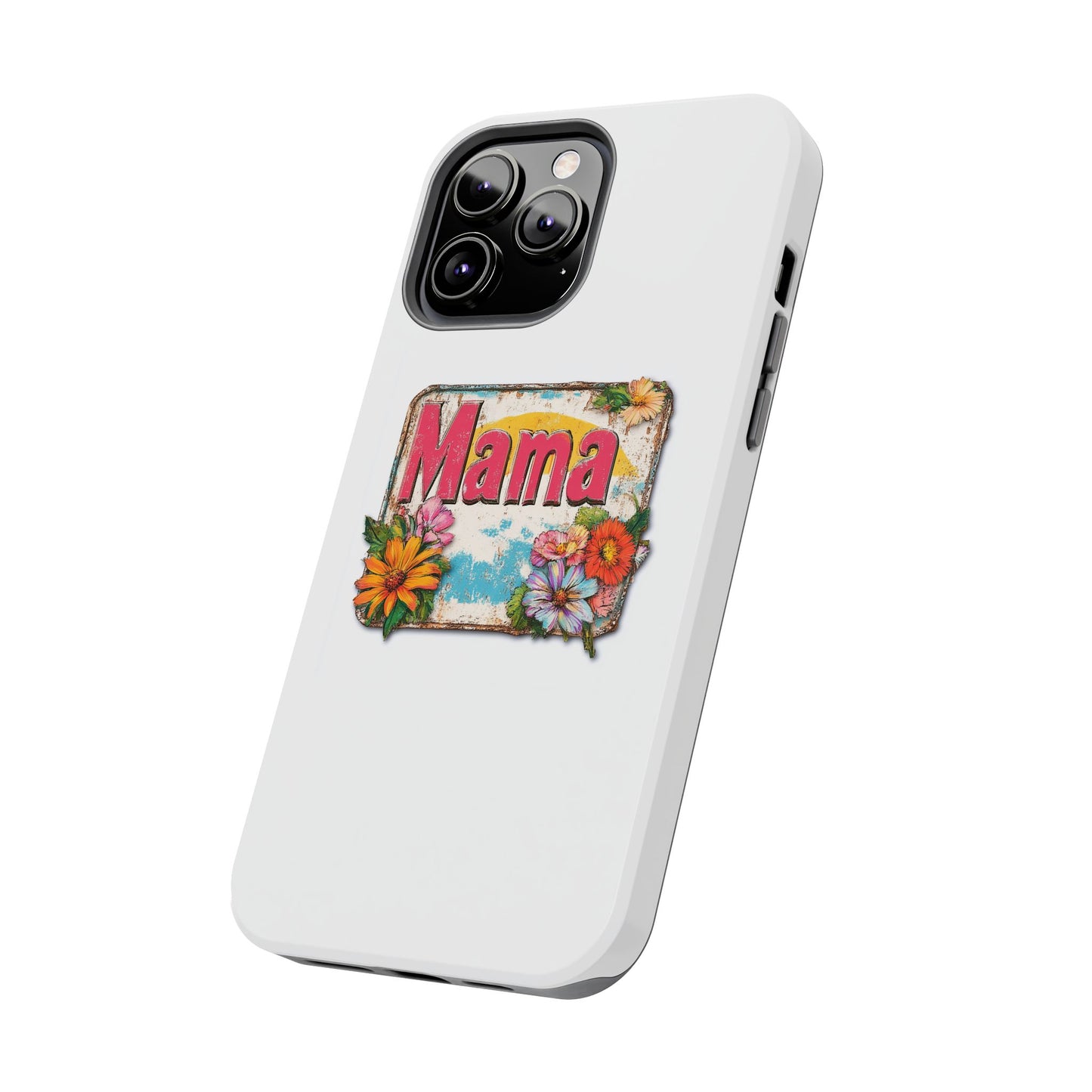 Retro Mama T-Shirt – 70's Style Mother's Day Gift Hard Phone Case For Men and Women