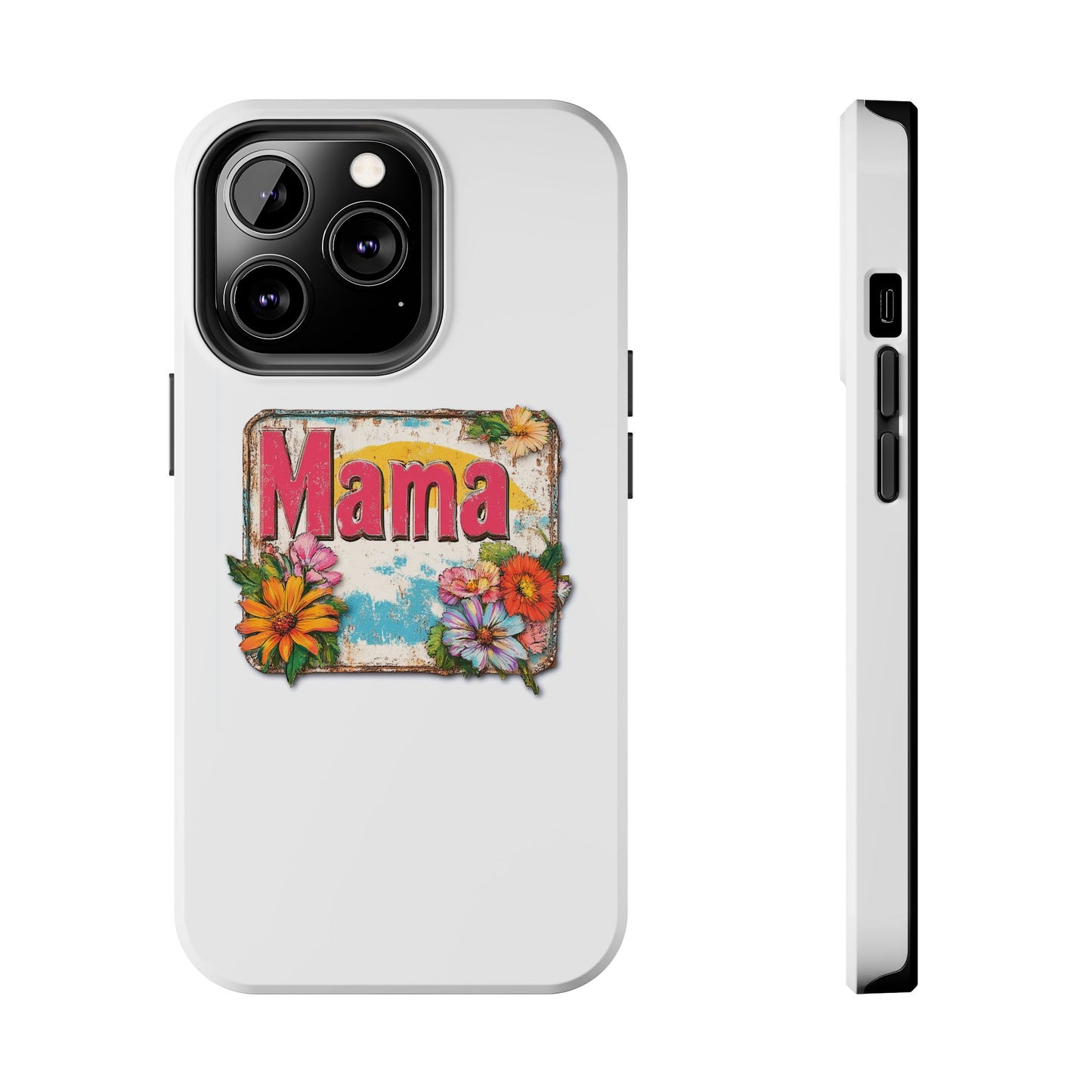 Retro Mama T-Shirt – 70's Style Mother's Day Gift Hard Phone Case For Men and Women