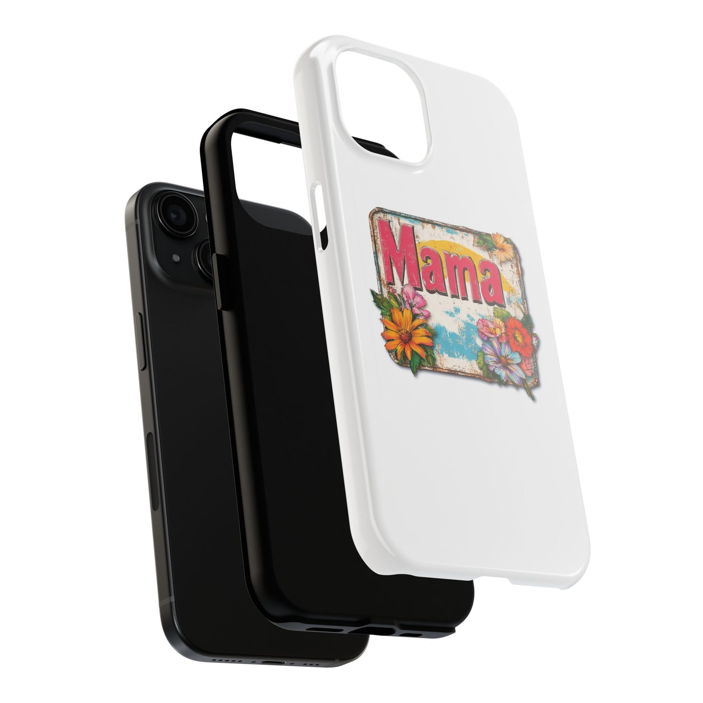 Retro Mama T-Shirt – 70's Style Mother's Day Gift Hard Phone Case For Men and Women