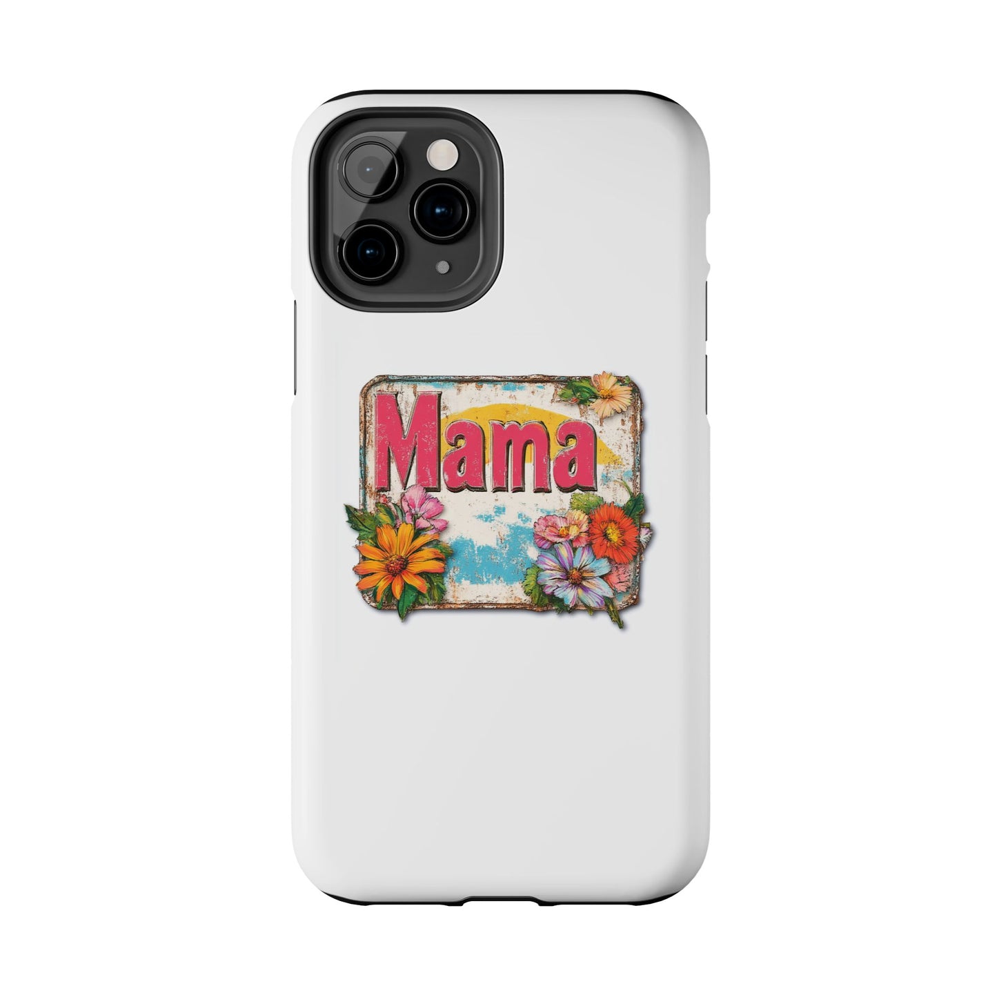 Retro Mama T-Shirt – 70's Style Mother's Day Gift Hard Phone Case For Men and Women