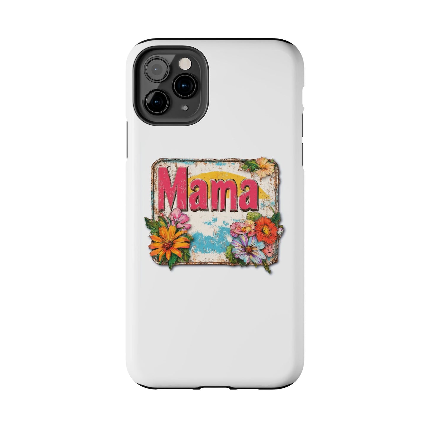 Retro Mama T-Shirt – 70's Style Mother's Day Gift Hard Phone Case For Men and Women
