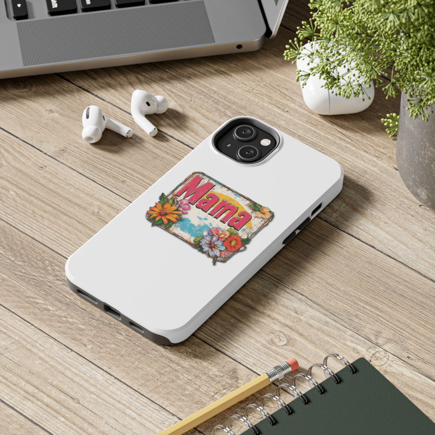 Retro Mama T-Shirt – 70's Style Mother's Day Gift Hard Phone Case For Men and Women