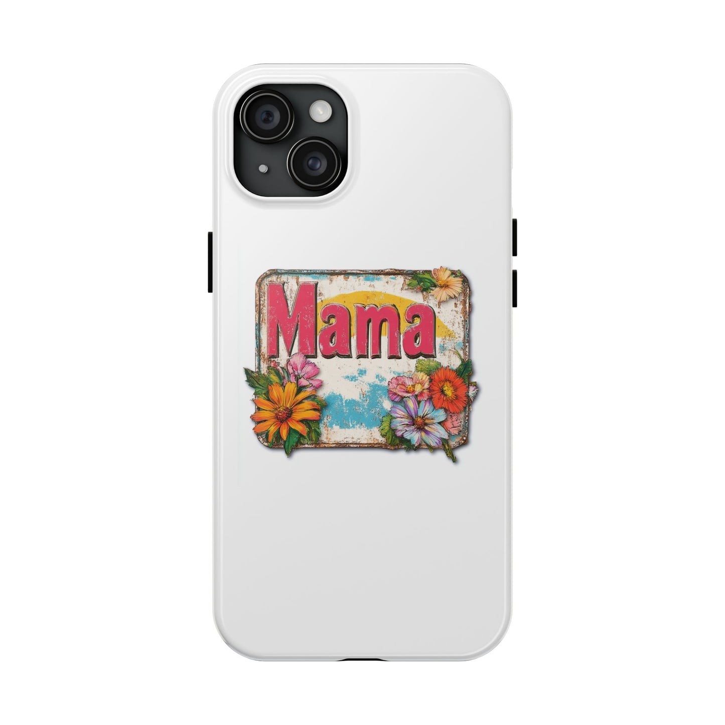 Retro Mama T-Shirt – 70's Style Mother's Day Gift Hard Phone Case For Men and Women