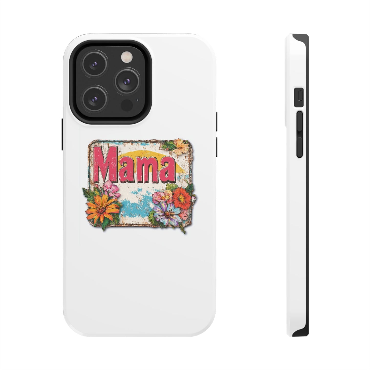 Retro Mama T-Shirt – 70's Style Mother's Day Gift Hard Phone Case For Men and Women