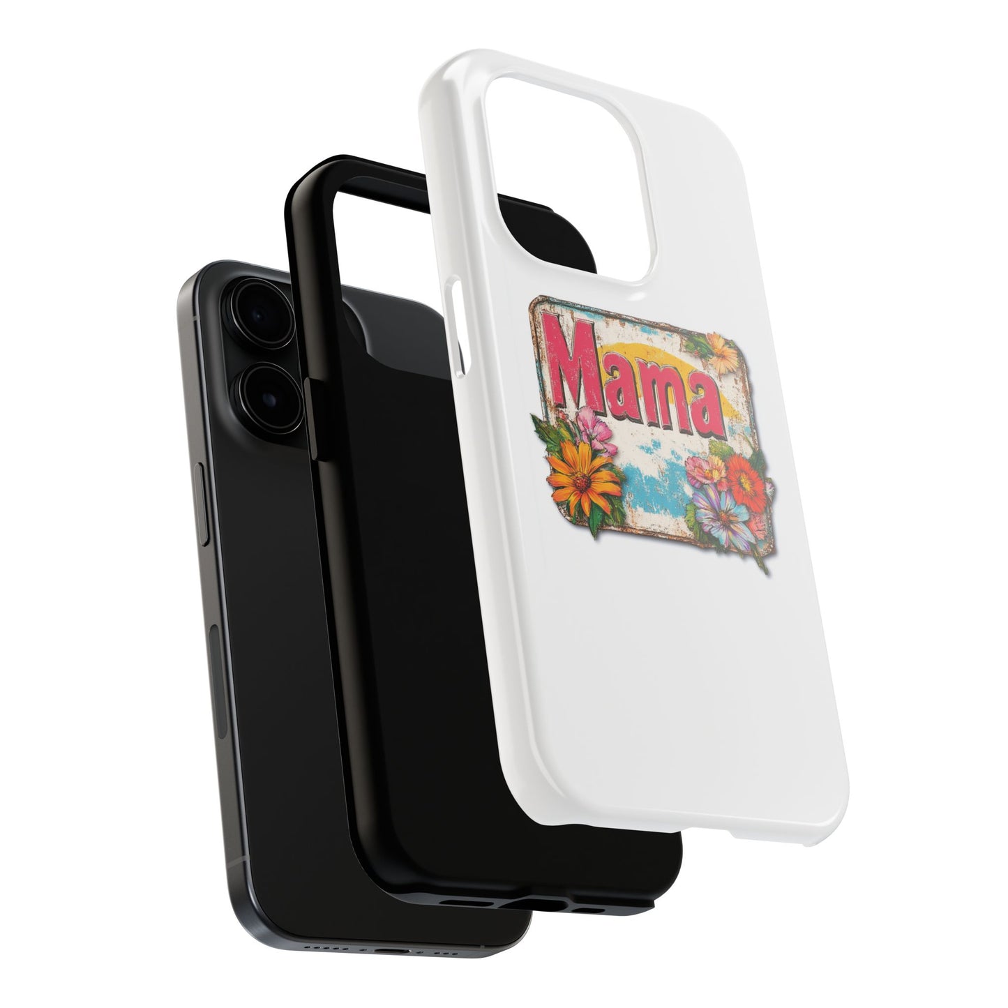 Retro Mama T-Shirt – 70's Style Mother's Day Gift Hard Phone Case For Men and Women