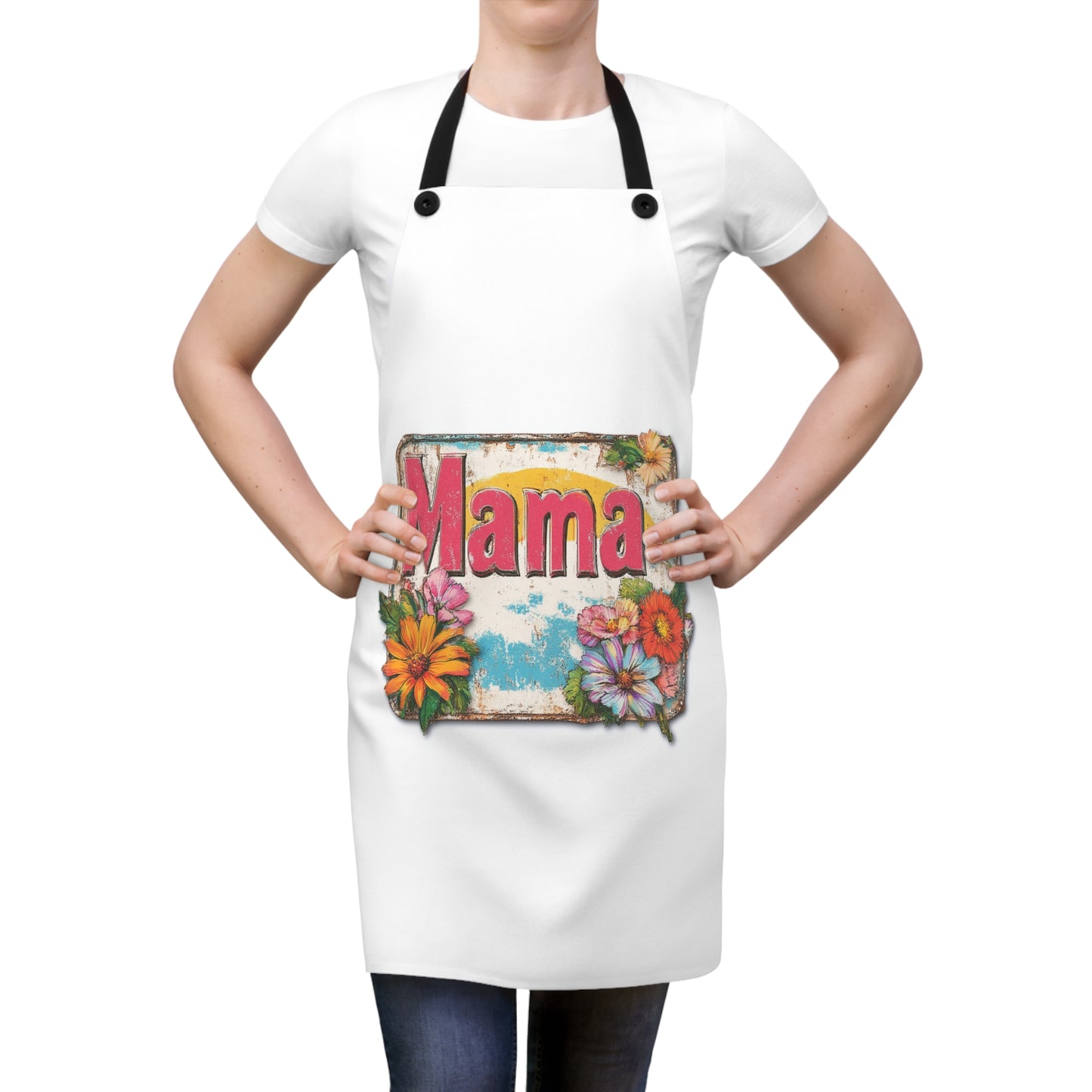 Retro Mama T-Shirt – 70's Style Mother's Day Gift Apron For Men and Women