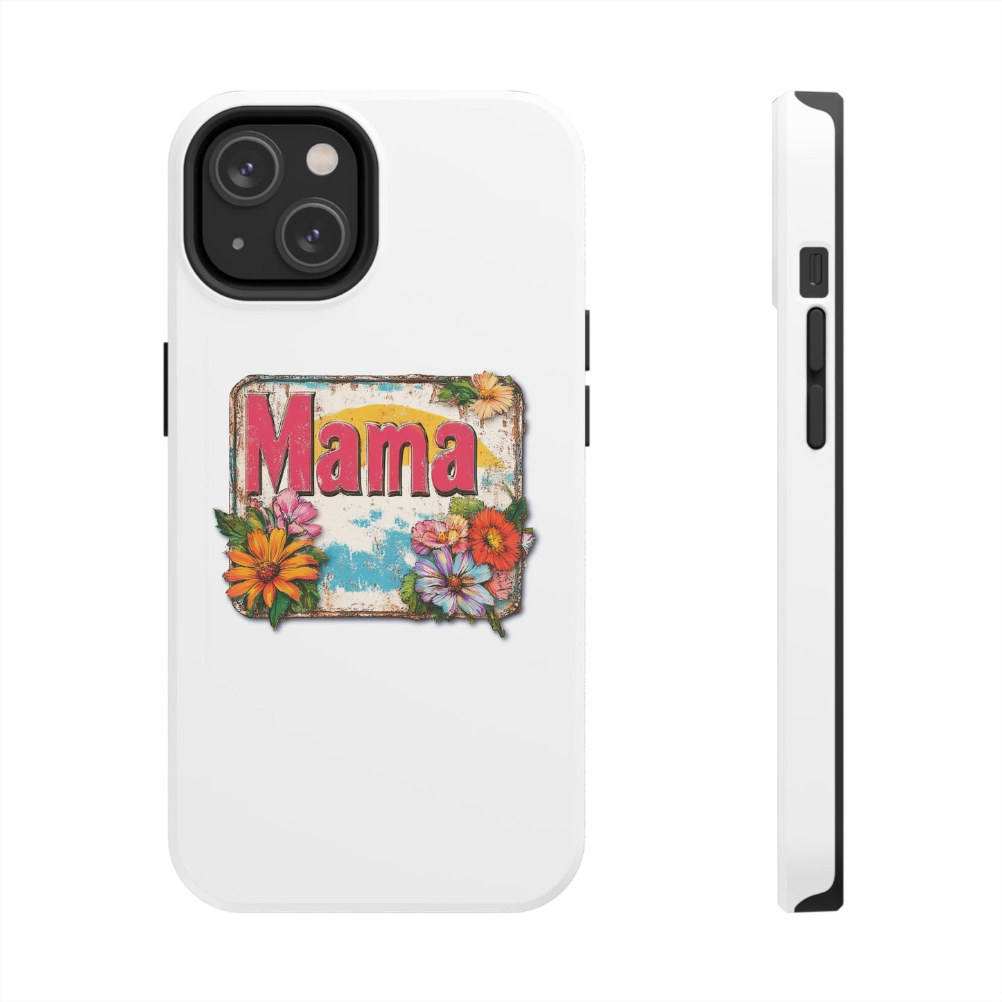 Retro Mama T-Shirt – 70's Style Mother's Day Gift Hard Phone Case For Men and Women
