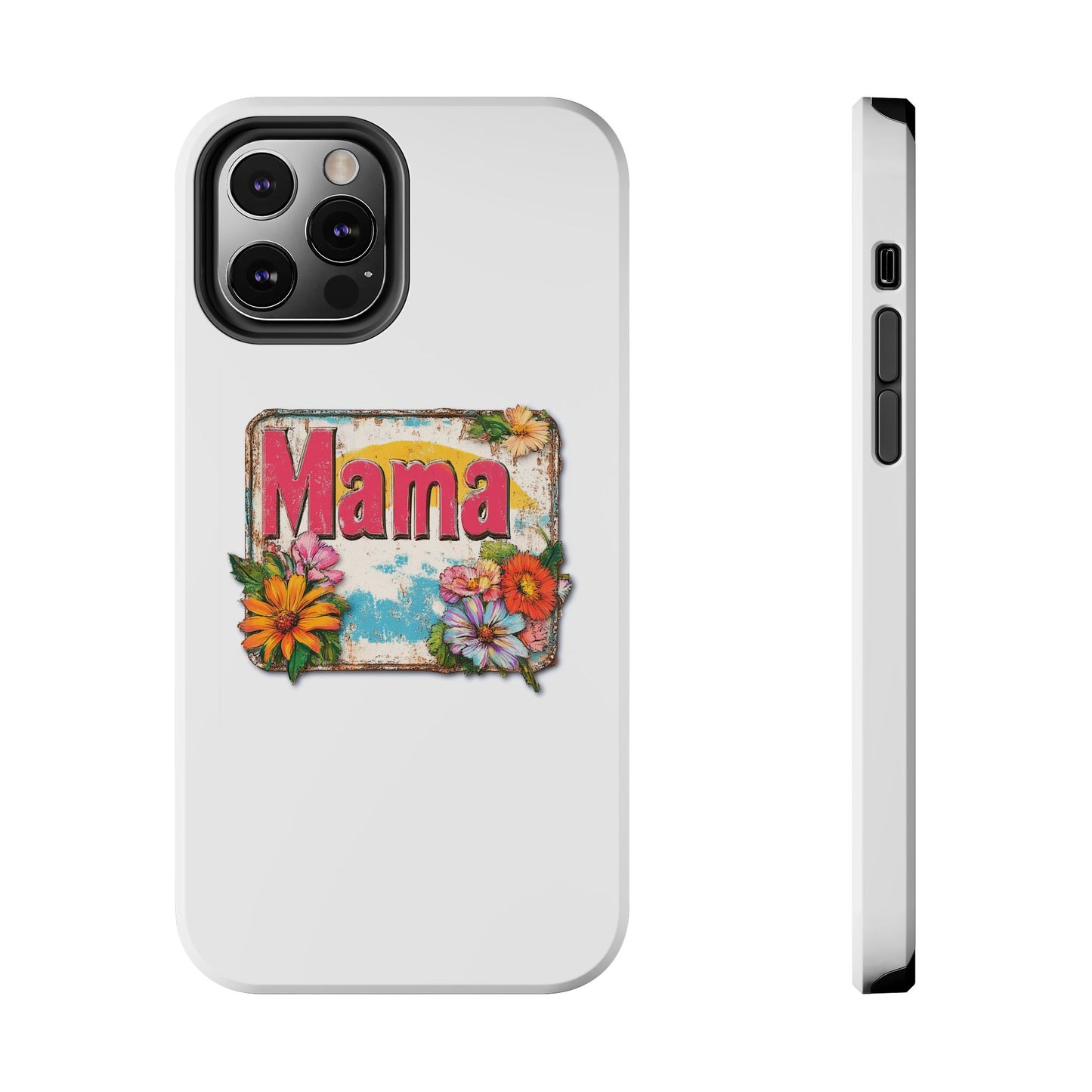 Retro Mama T-Shirt – 70's Style Mother's Day Gift Hard Phone Case For Men and Women