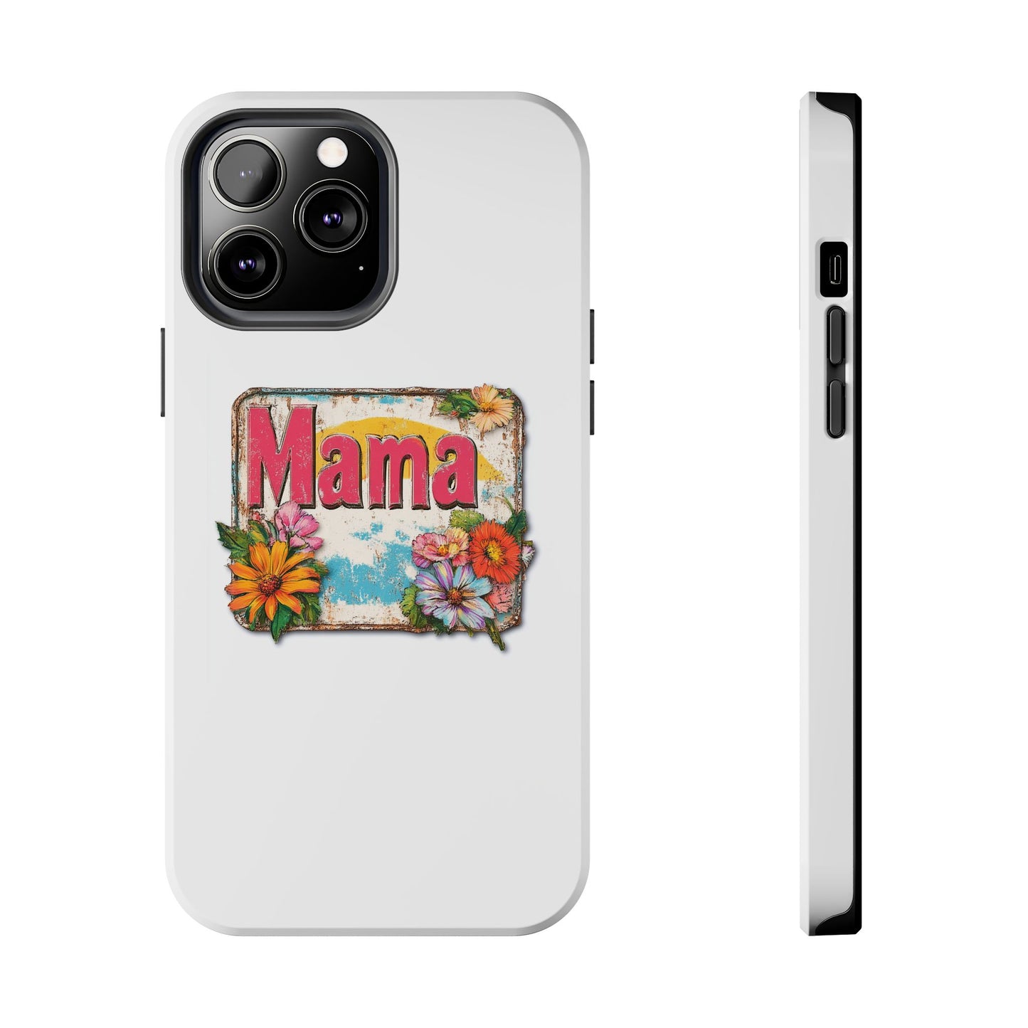 Retro Mama T-Shirt – 70's Style Mother's Day Gift Hard Phone Case For Men and Women