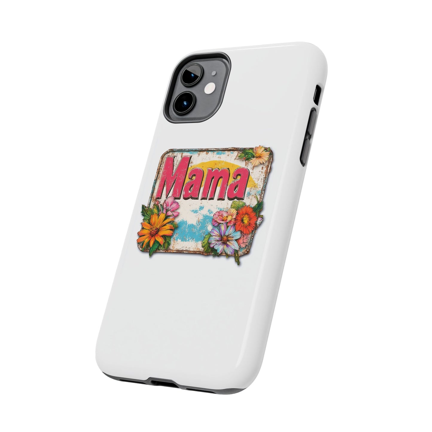 Retro Mama T-Shirt – 70's Style Mother's Day Gift Hard Phone Case For Men and Women