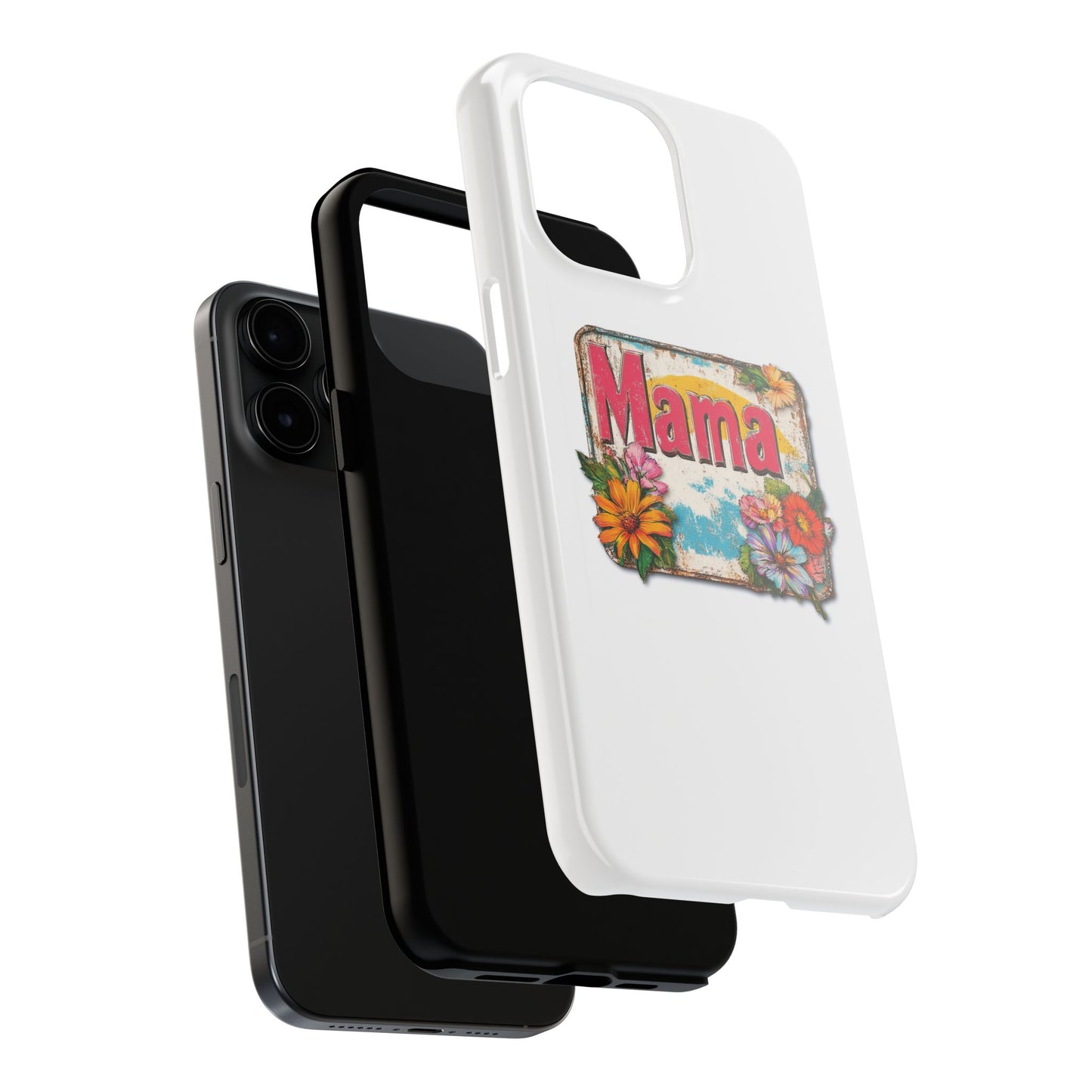 Retro Mama T-Shirt – 70's Style Mother's Day Gift Hard Phone Case For Men and Women