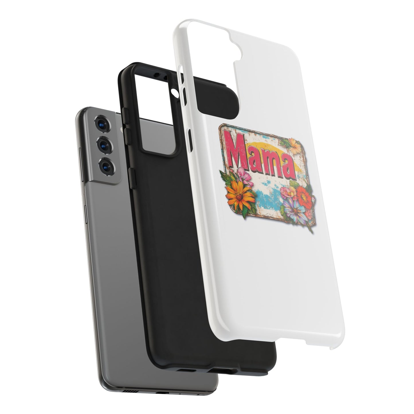 Retro Mama T-Shirt – 70's Style Mother's Day Gift Hard Phone Case For Men and Women