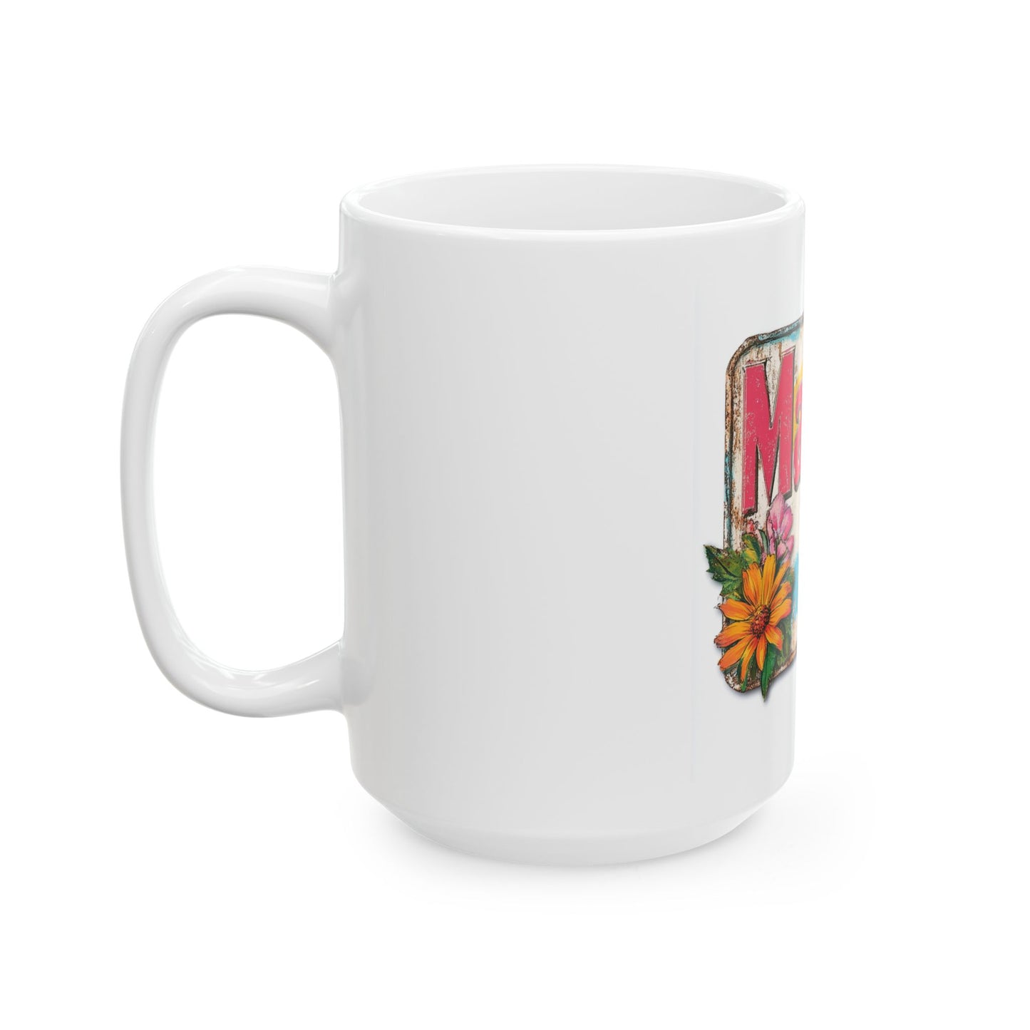 Retro Mama T-Shirt – 70's Style Mother's Day Gift Ceramic Mug For Men and Women