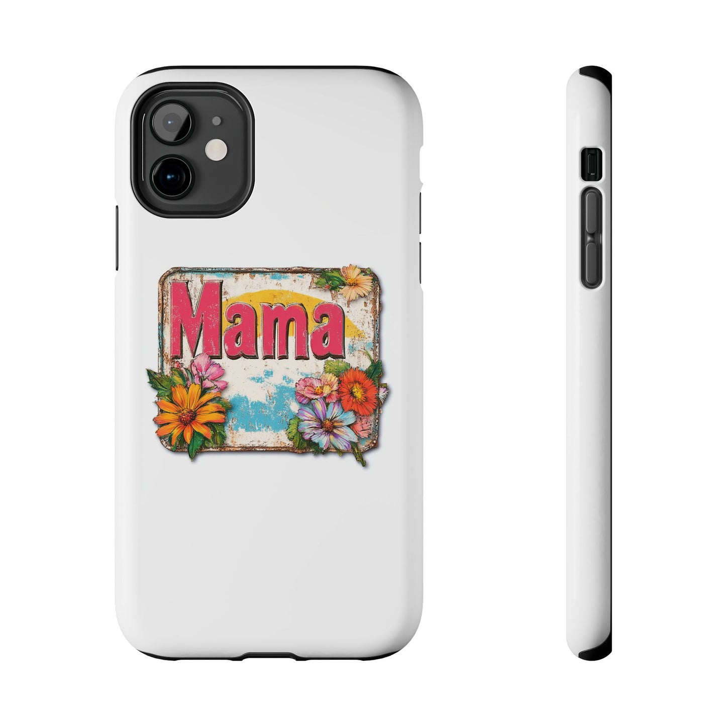 Retro Mama T-Shirt – 70's Style Mother's Day Gift Hard Phone Case For Men and Women