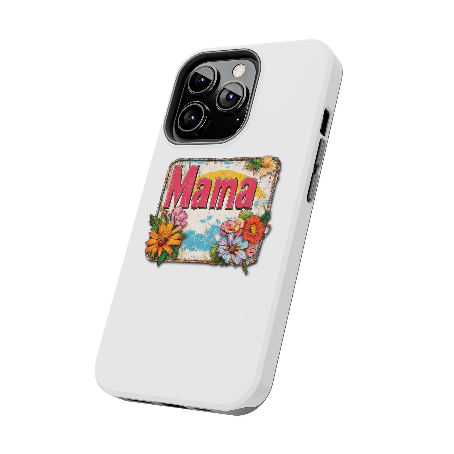Retro Mama T-Shirt – 70's Style Mother's Day Gift Hard Phone Case For Men and Women