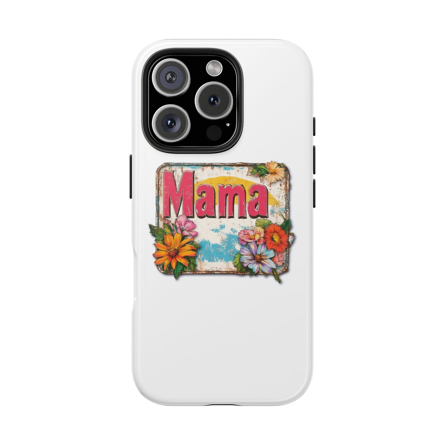 Retro Mama T-Shirt – 70's Style Mother's Day Gift Hard Phone Case For Men and Women