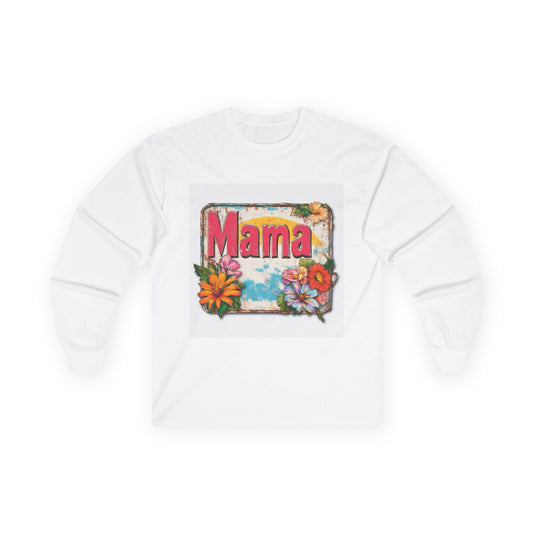 Retro Mama T-Shirt – 70's Style Mother's Day Gift Long Sleeve Shirt For Men and Women