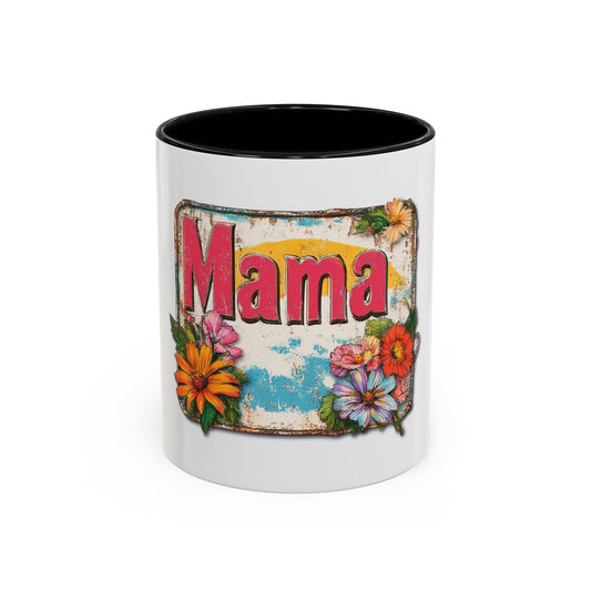 Retro Mama T-Shirt – 70's Style Mother's Day Gift Accent Mug For Men and Women