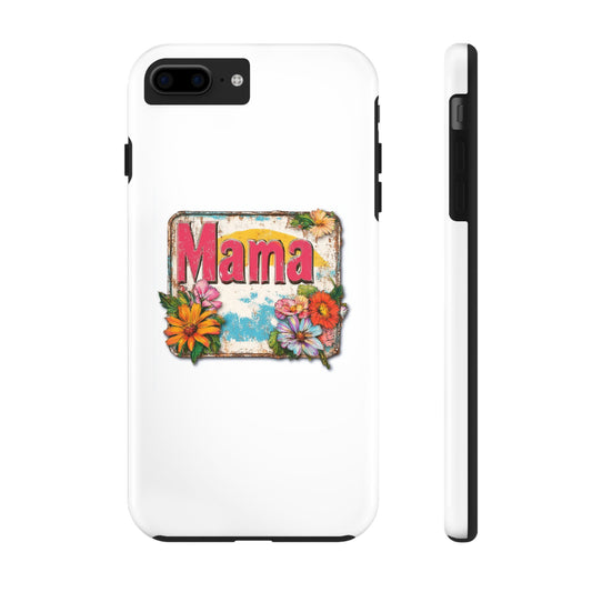 Retro Mama T-Shirt – 70's Style Mother's Day Gift Hard Phone Case For Men and Women