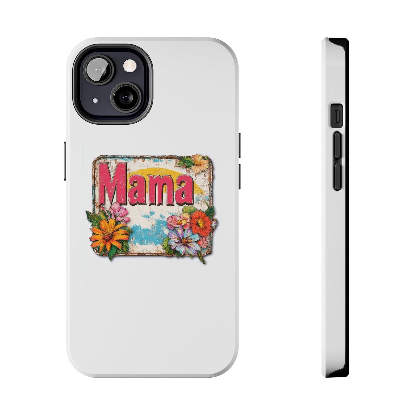 Retro Mama T-Shirt – 70's Style Mother's Day Gift Hard Phone Case For Men and Women