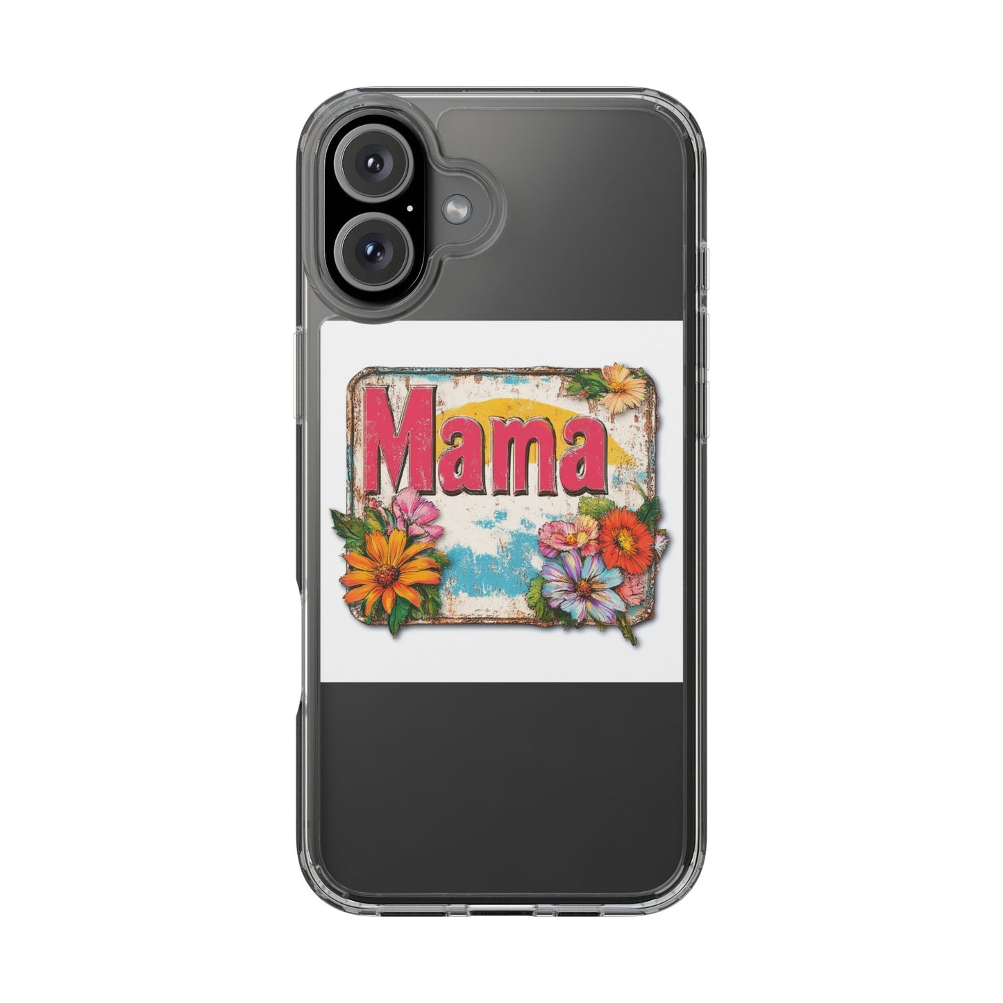 Retro Mama T-Shirt – 70's Style Mother's Day Gift Clear Phone Case For Men and Women