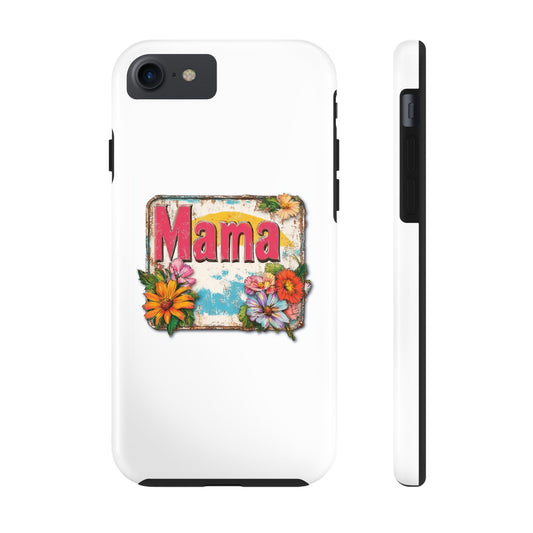 Retro Mama T-Shirt – 70's Style Mother's Day Gift Hard Phone Case For Men and Women